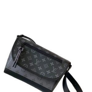 Louis Vuitton Monogram Eclipse Series Black-Gray Crossbody Bag